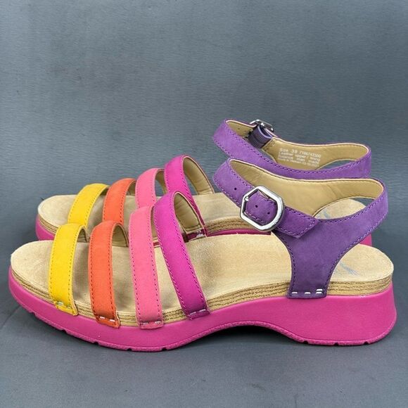 Dansko Roxie Multi Milled Nubuck Sandal womens size 8.5 (39) - Picture 3 of 10